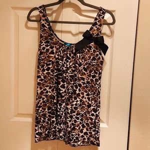 Animal print tank top